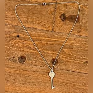 Tiffany & Co. Heart ❤️ Key pendant in sterling silver